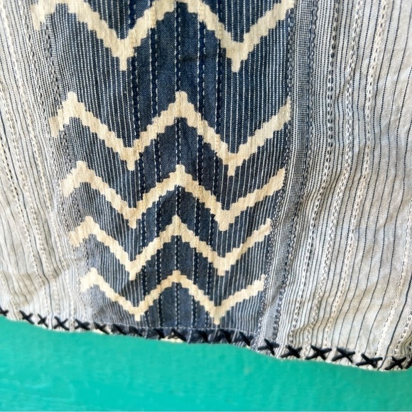 CLEARANCE ANTHROPOLOGIE THML BOHO GAUZY COTTON TASSEL DRESS SIZE MEDIUM EUC - Picture 9 of 13